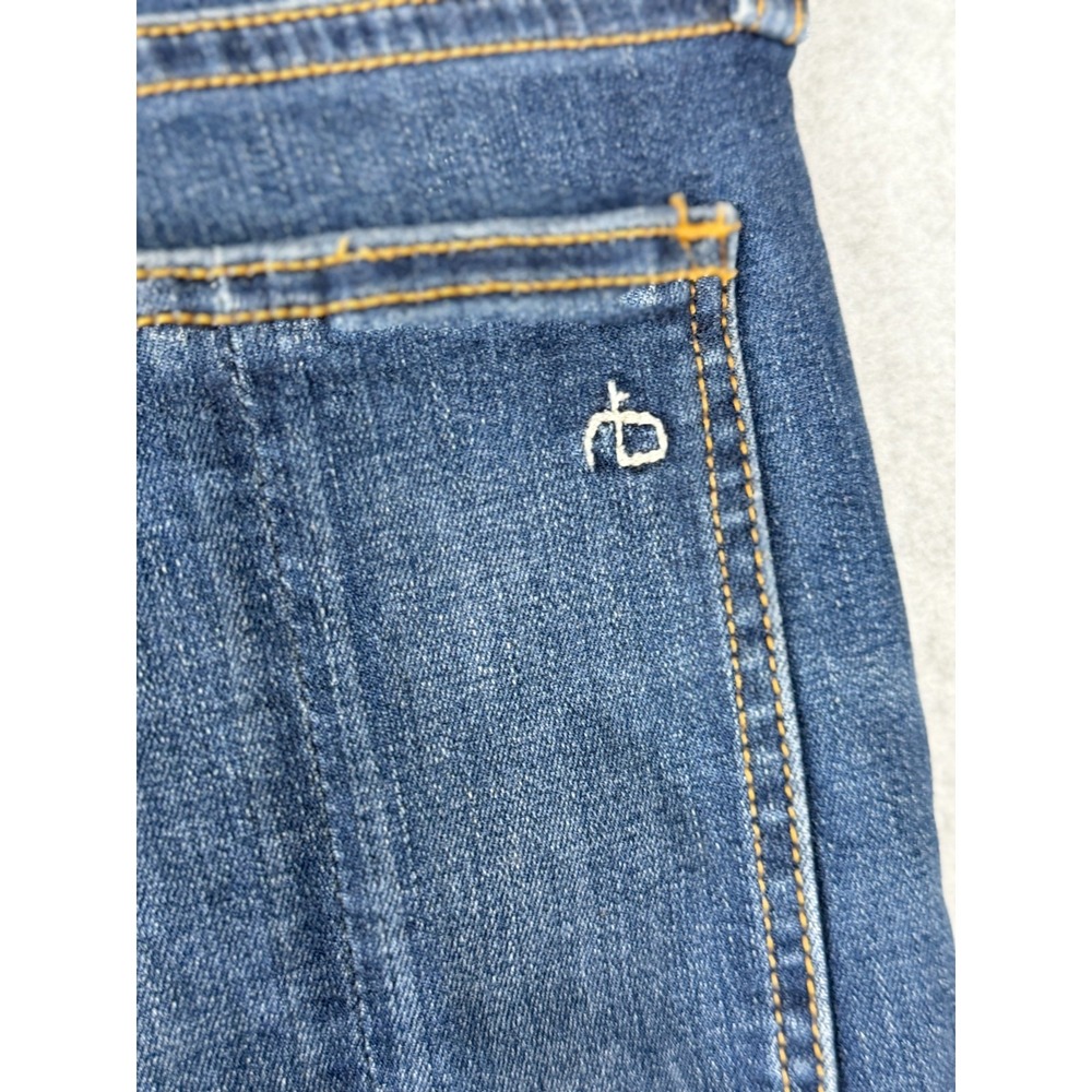 Rag and Bone Stevie Womens Skinny Jeans Size 26 Blue Mid Rise Made in USA - Picture 7 of 16